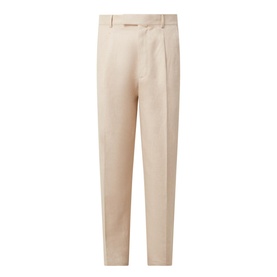 Mid-Rise Linen-Wool Suit Trousers