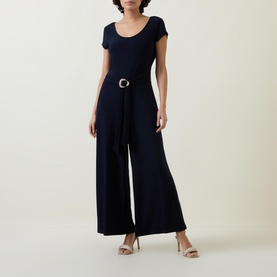 Belted Wide-Leg Jumpsuit