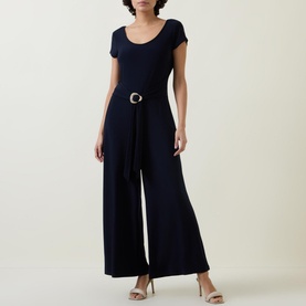Belted Wide-Leg Jumpsuit