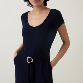 Belted Wide-Leg Jumpsuit