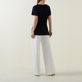Gathered Asymmetric T-Shirt