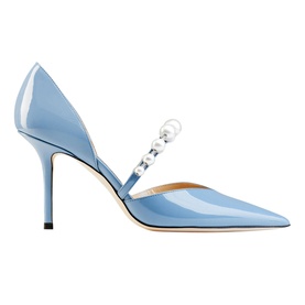 Aurelie 85 Pearl-Embellished Patent Leather Pumps