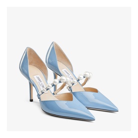 Aurelie 85 Pearl-Embellished Patent Leather Pumps