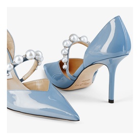 Aurelie 85 Pearl-Embellished Patent Leather Pumps