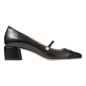 Elisa 45 Pearl-Embellished Block Heels