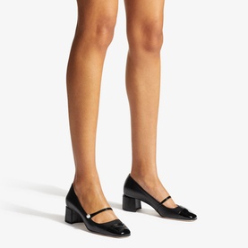 Elisa 45 Pearl-Embellished Block Heels