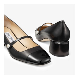 Elisa 45 Pearl-Embellished Block Heels