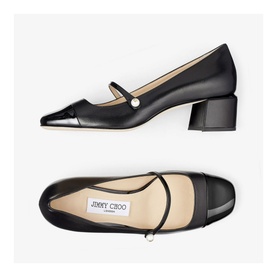 Elisa 45 Pearl-Embellished Block Heels