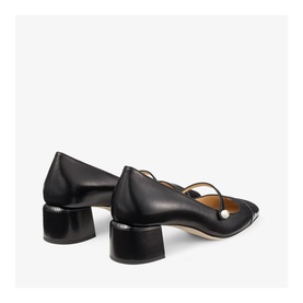 Elisa 45 Pearl-Embellished Block Heels