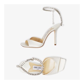 Saeda 100 Crystal-Embellished Heeled Sandals
