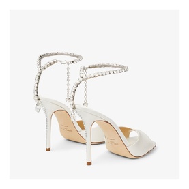Saeda 100 Crystal-Embellished Heeled Sandals