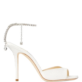 Saeda 100 Crystal-Embellished Heeled Sandals