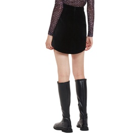 Velvet Mini Skirt