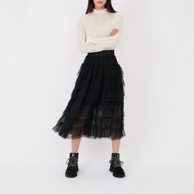 Tulle Midi Skirt