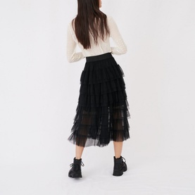 Tulle Midi Skirt