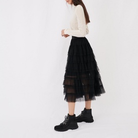 Tulle Midi Skirt