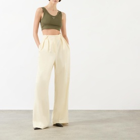 Cropped Logo-Detail Tank Top