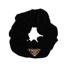 Velvet Logo Scrunchie