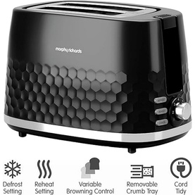Morphy Richards Hive 2 Slice Toaster Black