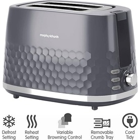 Morphy Richards Hive 2 Slice Toaster Grey