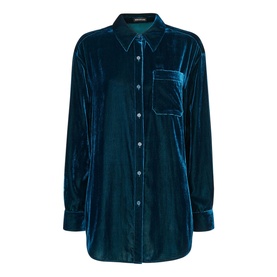 Velvet Oversized Shirt