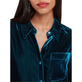 Velvet Oversized Shirt