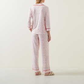 Brushed Notch Collar Pyjama Set