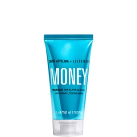 COLOR WOW Money Masque hair mask in turquoise blue tube, 50ml, co-created with Chris Appleton