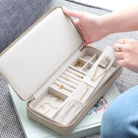 Necklace Zipped Travel Jewellery Box