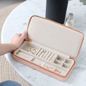 Necklace Zipped Travel Jewellery Box