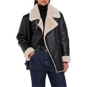 Faux Fur Aviator Jacket