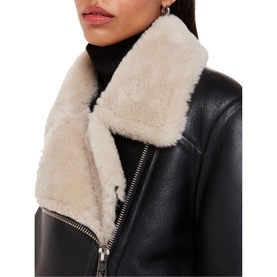 Faux Fur Aviator Jacket