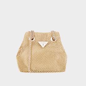 Lua Rhinestone Mini Bucket Bag