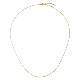 Solid Gold Fine Twist Short Chain