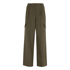 Straight-Leg Tailored Cargo Trousers