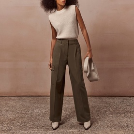 Straight-Leg Tailored Cargo Trousers