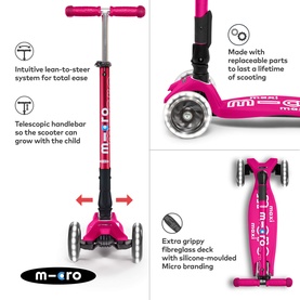 Maxi Micro Foldable LED Scooter