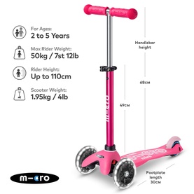 Mini Micro Deluxe LED Scooter