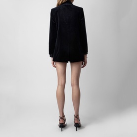 Tailored Velvet Blazer