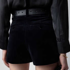 Tailored Velvet Shorts