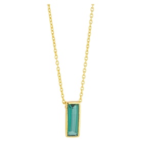 Manhattan Green Tourmaline Pendant Necklace