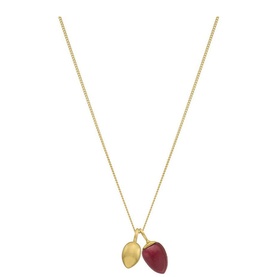 Relic Droplet Ruby Necklace