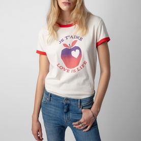 Love Is Life Graphic Print T-Shirt