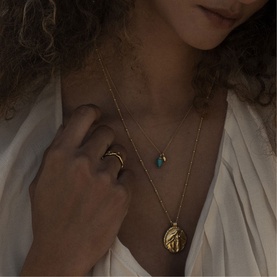 Relic Droplet Turquoise Necklace