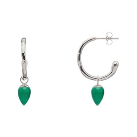 Relic Drop Green Onyx Earrings