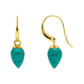 Relic Droplet Turquoise Earrings