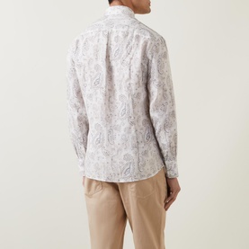 Paisley Single-Cuff Casual Shirt