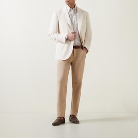 Paisley Single-Cuff Casual Shirt
