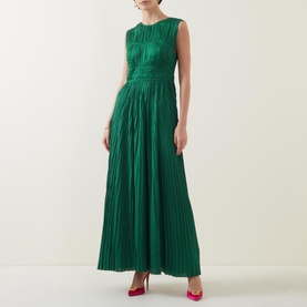 Delia Pleated Gown