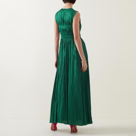 Delia Pleated Gown